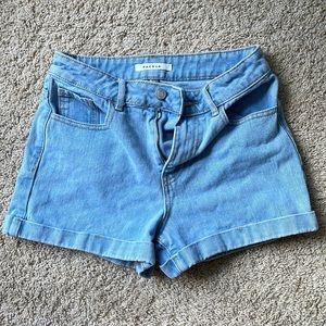 Light Wash Pacsun Mom Shorts